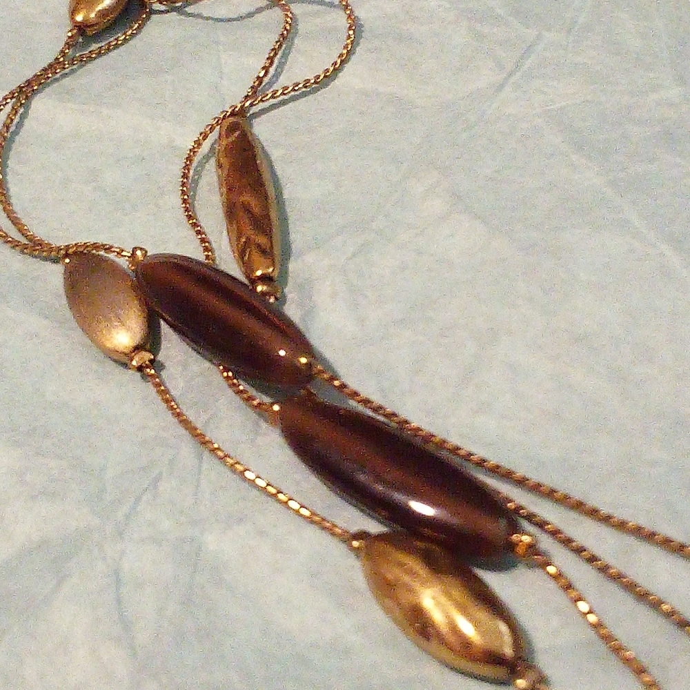 Beautiful Gold Tone Monet Necklace